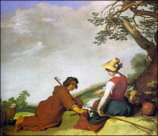Abraham Bloemaert.  Shepherd and Shepherdess, 1627.