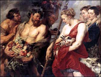 Peter Paul Rubens. Diana Presenting the Catch to Pan. 1615-6.