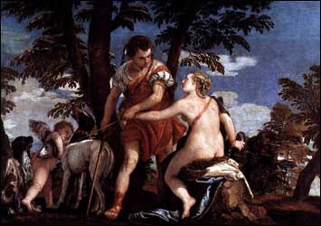 Paolo Veronese.  Venus and Adonis, c1562.
