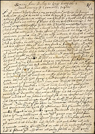 Page 1 of Anne Boleyn's Letter to King Henry VIII from the Tower of London, 6 May 1536.