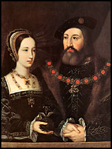 Princess Mary Tudor and Charles Brandon, Duke of Suffolk, c1516, unknown artist.