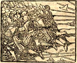 Medieval Rout Woodcut