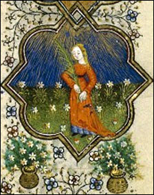 Calendar: August. Medieval Manuscript, c1426. BnF.