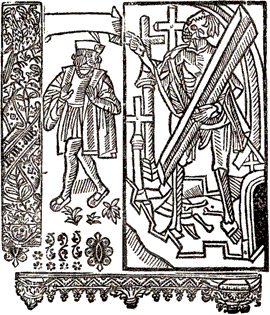 Woodcut from the Titlepage of Everyman