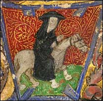 Lydgate riding a horse, det. BL MS Arundel 119