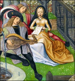 Detail. Garden of Love from the Roman de la Rose