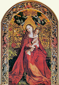 Madonna of the Rosebush by Martin Schongauer, c.1475