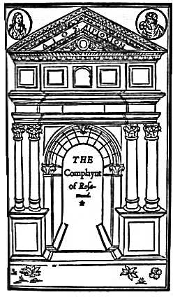 image: title page of the Complaint of Rosamond, 1592