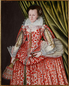 Portrait of a lady, artist unknown, 1617.