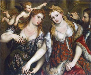 Bordone. Allegory (Venus, Flora, Mars and Cupid)