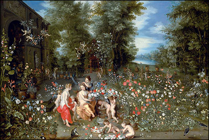 Jan Brueghel, the Younger. Allegory of Spring, c1640?