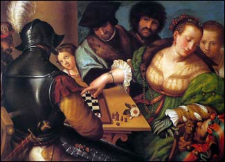 Giulio Campi. The Chess Players, 1530s.