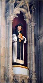 Statue of Thomas Cranmer by Francis Stephens at St. George's, Headstone, Harrow