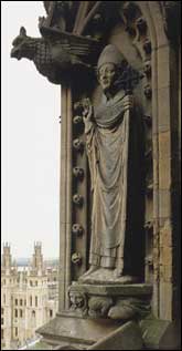 Statue of Cranmer outside St. Mary the Virgin Church, Oxford