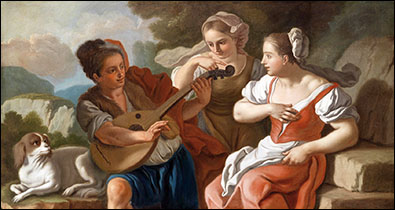 Francesco de Mura. The Luteplayer. Early 18thC.