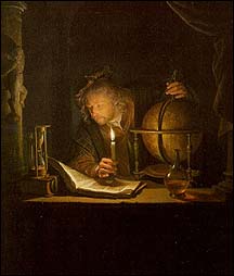 Gerard Dou. Astronomer by Candlelight. Late 1650s.