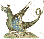 Manuscript image of a dragon