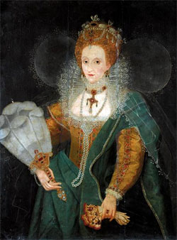 Queen Elizabeth I, 1590s, after Gheeraerts.