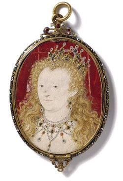 Queen Elizabeth miniature by Nicholas Hilliard, c.1590-1603