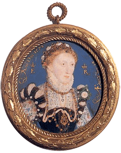 Queen Elizabeth I miniature by Nicholas Hilliard, c. 1572