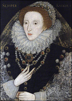 Queen Elizabeth I, c. 1580.