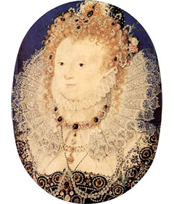 Queen Elizabeth I miniature by Nicholas Hilliard, c.1595