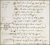 Manuscript image of Wyatt's 'Farewell, love' from the Egerton MS