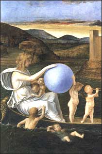 Giovanni Bellini. Four Allegories: Fortune (or Melancholy)
c. 1490.
