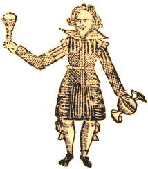 Woodcut of a fop.