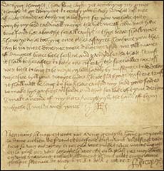 Henry VIII Letter to Anne Boleyn c1527.
