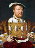 King Henry VIII, c. 1535 by Joos van Cleve.