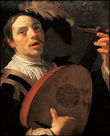 Gerrit van Honthorst, Lute Player, early 17thC.