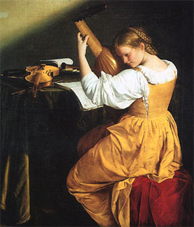 Gentileschi, Orazio. The Lute Player, approx. 1610.