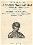 Machiavelli's 'Works' Titlepage