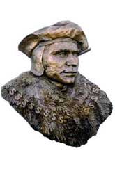 Bust of Sir Thomas More by Sister Marie Henderson. Lansing, Michigan.