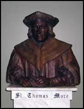 Bust of Sir Thomas More. Orradre building, Canta Clara Univeristy, Canta Clara, California