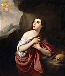 Copy of Bartolomé Esteban Murillo's 'Penitent Magdalen' 17th century.