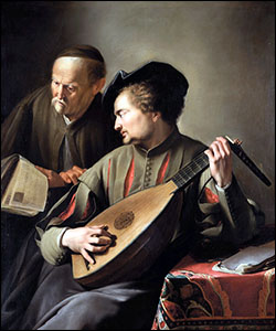 Jacques des Rousseaux, Lute Player, 1631.