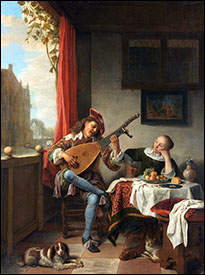 Hendrick Martensz. Sorgh, 'The Lutenist', 1661