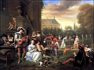 Jan Steen. Garden Party. 1677.