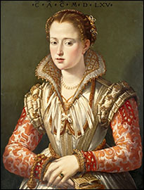 Santi di Tito, Portrait of a Young Woman,
1565.