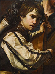 Valentin de Boulogne. A Fortune Teller, Bravo, Lute Player, Drinking Figure, and a Pickpocket