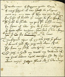 Manuscript image of Wyatt's 'If waker care' from the Egerton MS