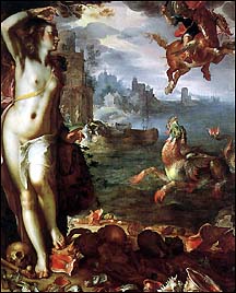 Joachim Wtewael. Perseus and Andromeda, 1611.