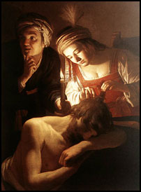 Gerrit van Honthorst. Samson and Delilah. c1615.