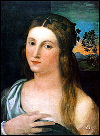 Palma Vecchio. Portrait of a Young Woman. c1520.