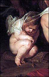 Peter Paul Rubens. Venus Frigida, 1614. Detail.