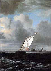 Jacob van Ruisdael. Rough Sea, Detail. 1670.