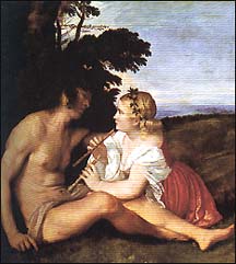 Titian. The Three Ages of Man. [detail] 1511/12