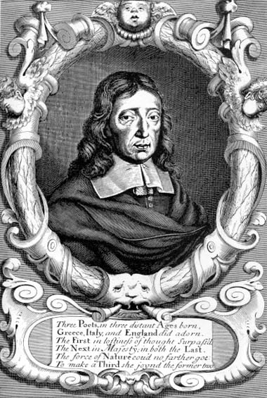 Portrait of Milton with Dryden's Dedication